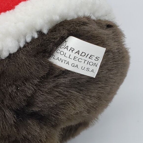 Paradise Collection 16" Christmas Bear in Santa outfit Stuffed Animal plush - Picture 5 of 7